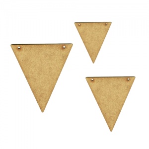 MDF Triangle Bunting Shape